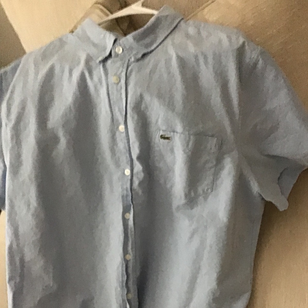 LACOSTE BUTTON DOWN POCKET SHIRT MENS